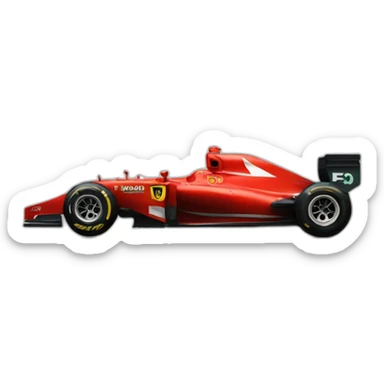 f1 car ferrarie sticker