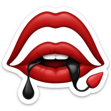 Kiss black💋 sticker