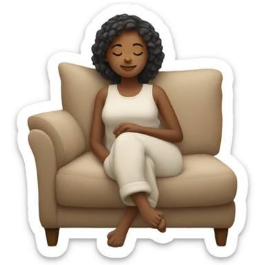 girl relaxing.

 sticker