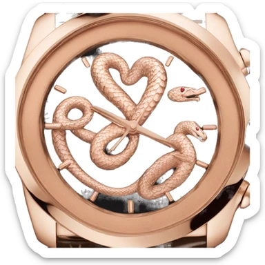 Bvlgari rose gold serpent watch  sticker