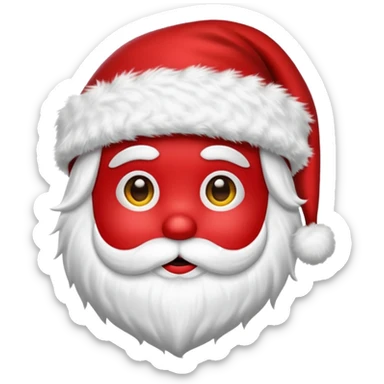 santa hat only no face no head sticker