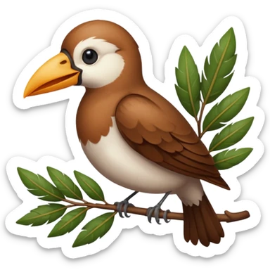AVE CON LAUREL EN EL PICO sticker