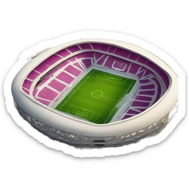 Football stadium in Qatar sticker
