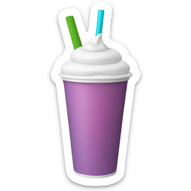 Smoothie in a styrofoam cup sticker