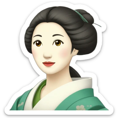 japanese-woman-in-the-Heian-era sticker