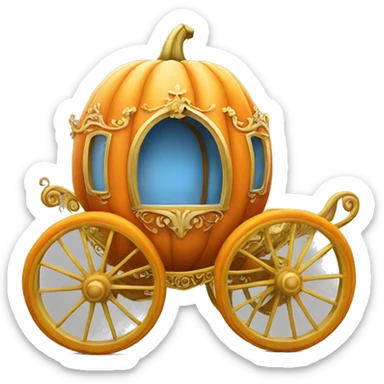 cinderella pumpkin carriage  sticker