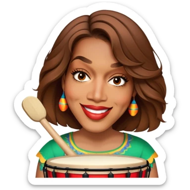 Festive Drummer sticker