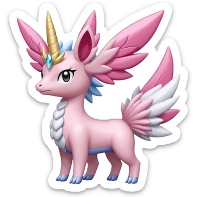 Diancie-Palkia-Amaura-Aurorus-aesthetic-fusion sticker