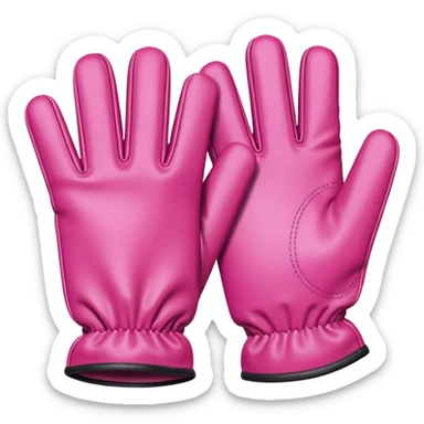 Gloves – pink sticker