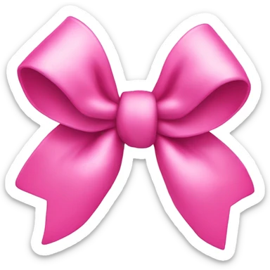Pink bow sticker