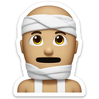 bandage on head sticker