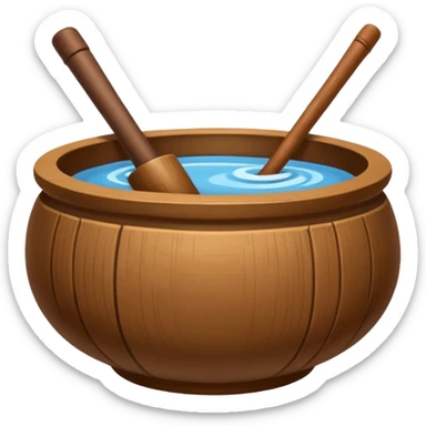 monk bowl stick sticker