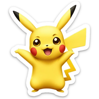 PIKACHU SAYING DONE sticker