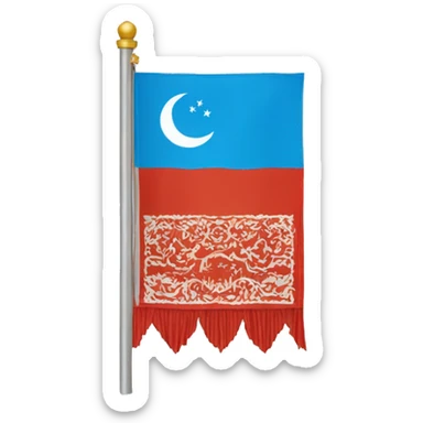 Uyghur flag sticker