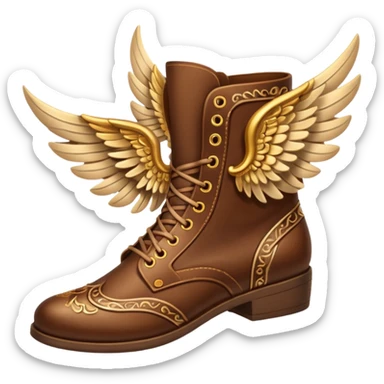shoes with wings sticker