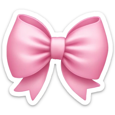 Cute light pink bow sticker