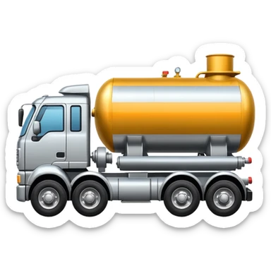 Truck oil tanker sticker