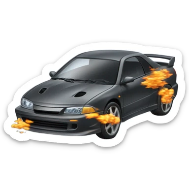 Car drifting sticker