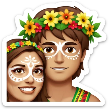 Flower-Crowned Dancer sticker