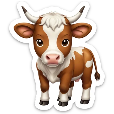 longhorn calf sticker
