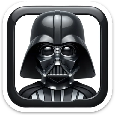 darth vader icon sticker