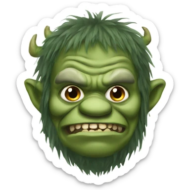 Ugly swamp troll sticker