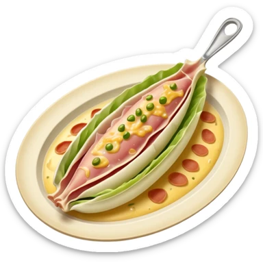 Je veux un plat d'endives au jambon sticker