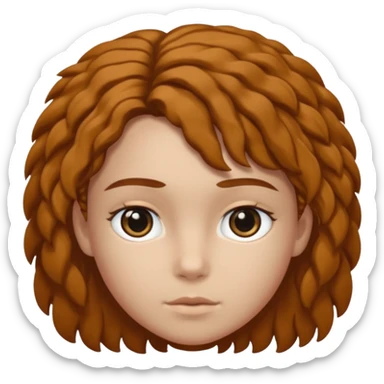 Un garçon cheveux boucle et yeux marron clair et une fille cheveux noir lisse côte à côte se disputant et se traitant de manipulateur  sticker