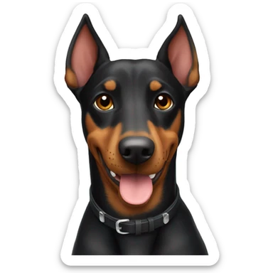 Australian kelpie doberman mix dog sticker