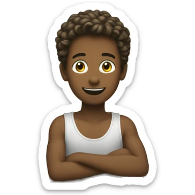 boys enjoying outdoor moment sticker