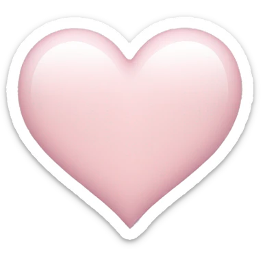 Pale pink heart sticker