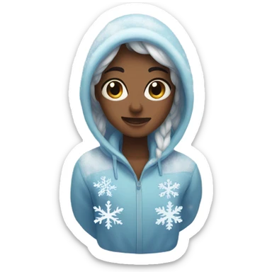 Snowflakes winter aesthetic sticker