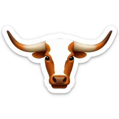Texas Longhorn Bevo logo sticker