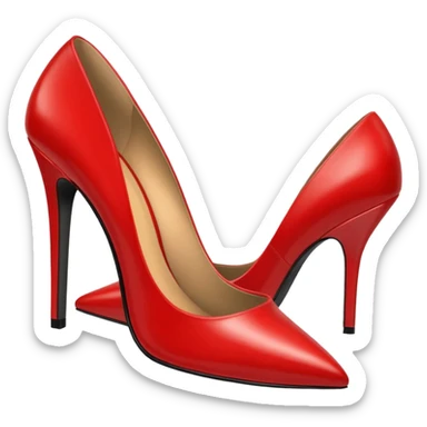women's red shoes sticker