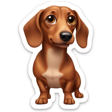 Weiner dog sticker