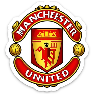 Manchester united logo emoji sticker