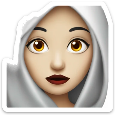 Pretty vampire woman sticker