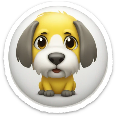 Rond-jaune-étoile sticker