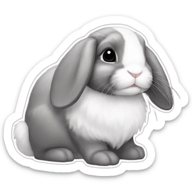 bunny lop sticker