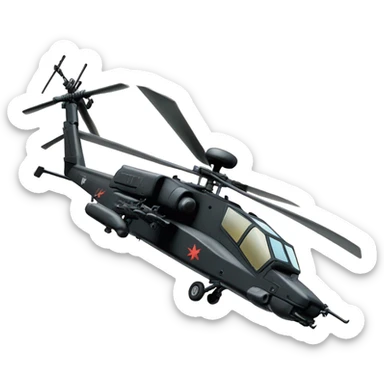 Apache helicopter blackout sticker