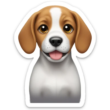 Beagle puppy sticker
