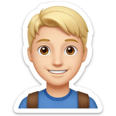 estudiante feliz  sticker