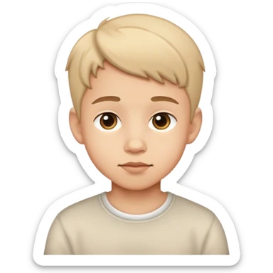 cute innocent boy sticker