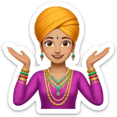 Punjabi dance emoji sticker