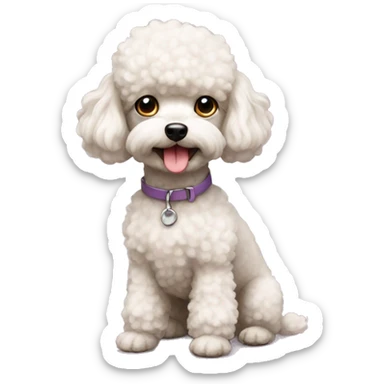 toy poodle sticker