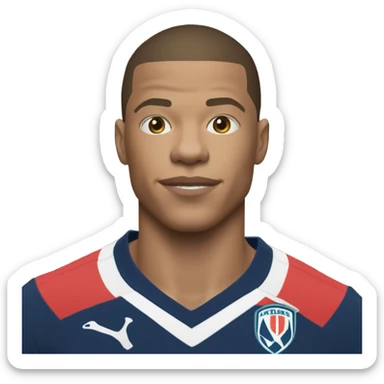 Mbappe qui se bat avec Halland sticker