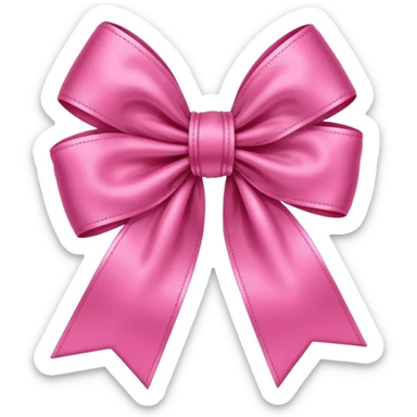 big pink bow sticker