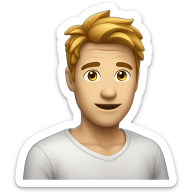 Unen personne chauve courant de face  sticker