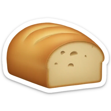 Half circle loaf of bread sticker