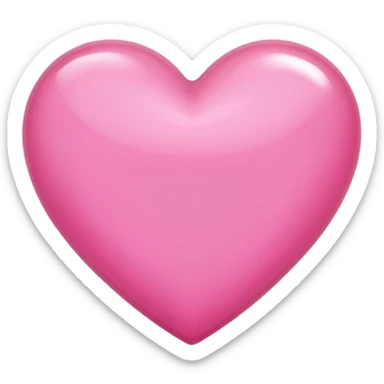 a pink heart with nail varnish sticker